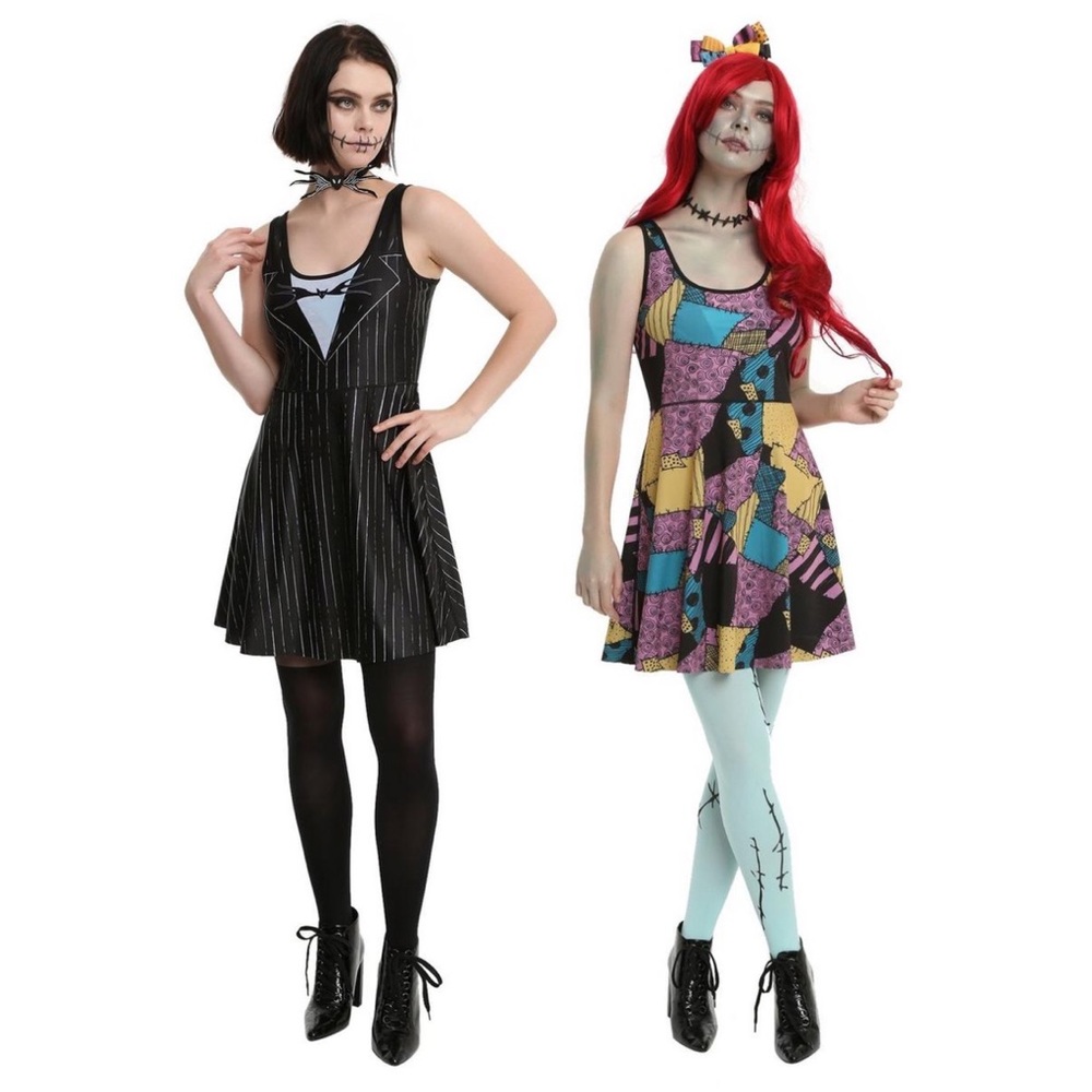 Nightmare Before Christmas Jack & Sally reversible dress XL